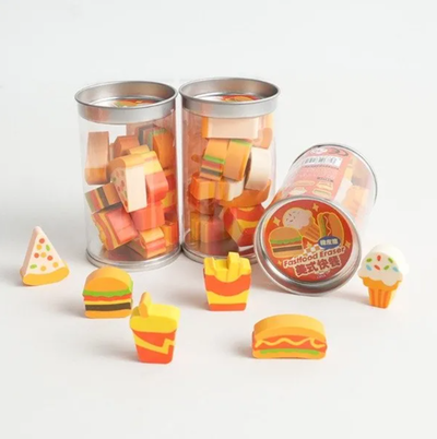 Goma de borrar COMIDA x12 unidades