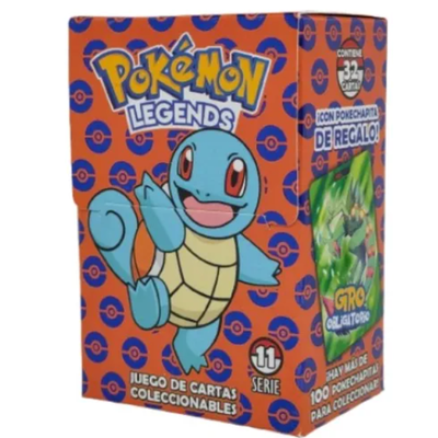 Cartas POKEMÓN LEGENDS en caja x32 unidades (incluye chapita)