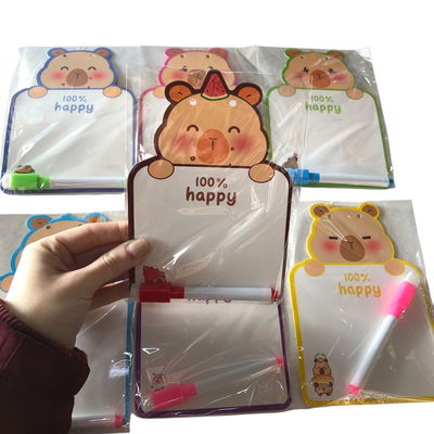 Mini pizarra CAPIBARA borrable de cartón 20cm