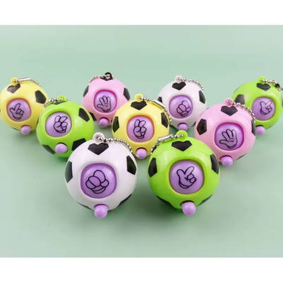Llavero PELOTA DE FUTBOL piedra, papel o tijera x5 unidades