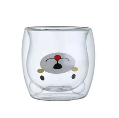 Vaso doble vidrio OSITO 250ml en caja blanca (9924)