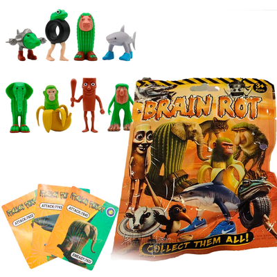 Sobre sorpresa muñeco ITALIAN BRAINROT + 3 cartas x1 unidad