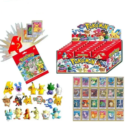 Sobre sorpresa muñeco POKEMÓN + 3 cartas x1 unidad