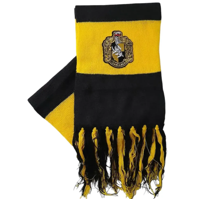 Bufanda harry potter SLYTHERIN (NEGRO Y AMARILLO)