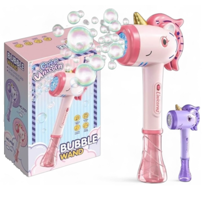 Pistola de burbujas a pila UNICORNIO