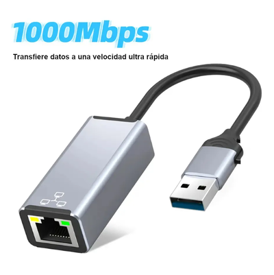 Adaptador de red USB a RJ45 1000 Mbps (1298)