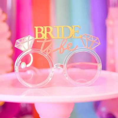Anteojos de plástico "Bride to be" ROSA (ideal para despedida de soltera)