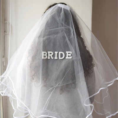 Velo BRIDE con peineta (ideal para despedida de soltera)