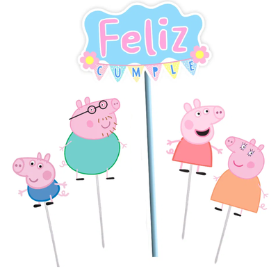 Topper silueta Peppa Pig