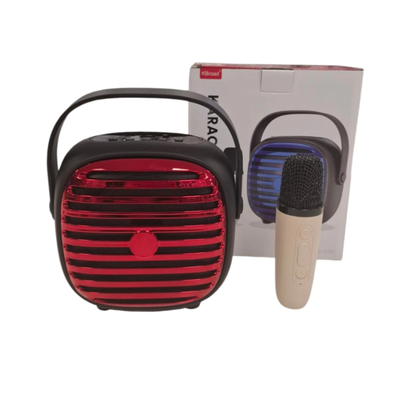 Parlante bluetooth 4" RGB con micrófono karaoke (KTS-2010)