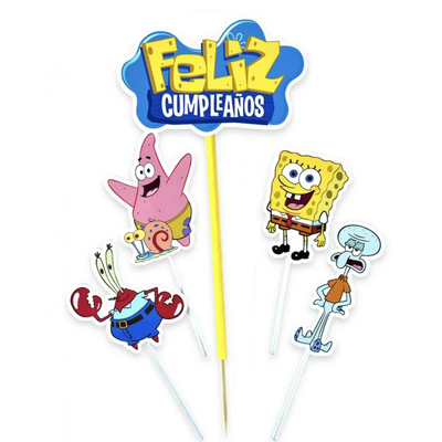 Topper silueta Bob Esponja