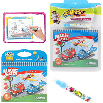 Libro WATER MAGIC transporte con boli mágico para colorear