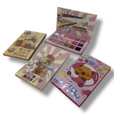 Paleta de sombras CAPIBARA con espejito 18 colores (EYE-18)