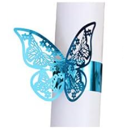 Pulsera mariposa de papel CELESTE x12 unidades
