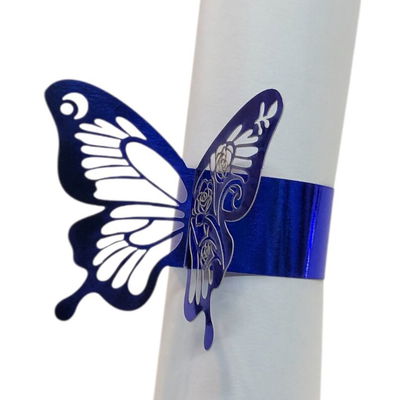 Pulsera mariposa de papel AZUL x12 unidades