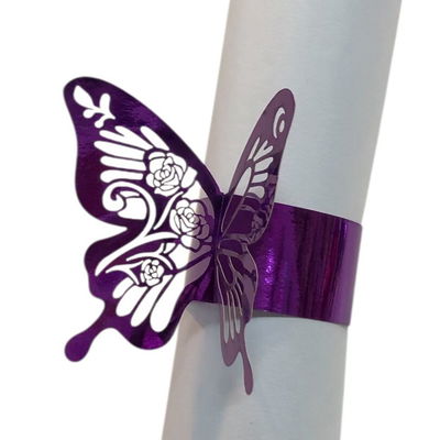Pulsera mariposa de papel VIOLETA x12 unidades