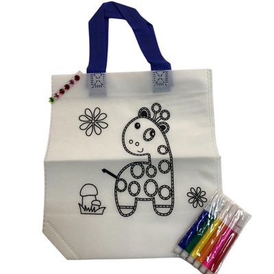 Bolsita de bricolage para colorear JIRAFA 25x14cm