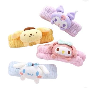 Vincha para maquillaje peluche SANRIO x1 unidad