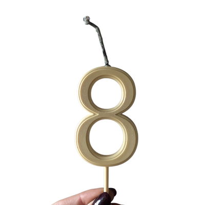 Vela número 8 MARFIL