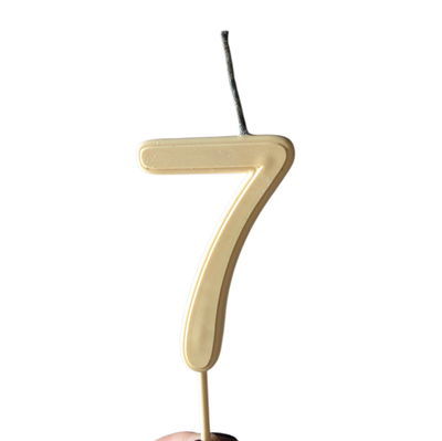 Vela número 7 MARFIL
