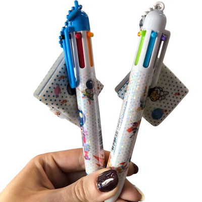 Lapicera 6 en 1 con mini libretita