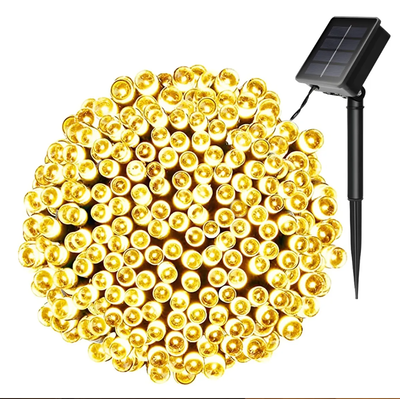 Guirnalda SOLAR 200 LED BLANCO CÁLIDO 20mts.