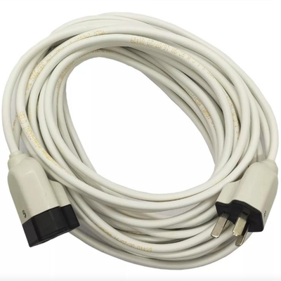 Alargue prolongador 220v reforzado 20mts. BLANCO en bolsita