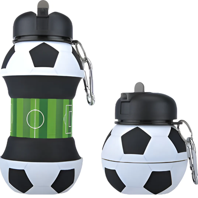 Botella de silicona plegable 550ml FÚTBOL