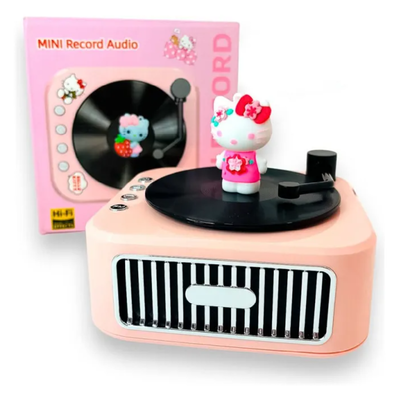 Parlante bluetooth recargable toca disco KITTY (QL-105KT)
