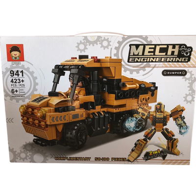 Bloques CAMIÓN CONSTRUCCIÓN TRANSFORMERS 423 piezas aprox. (941)