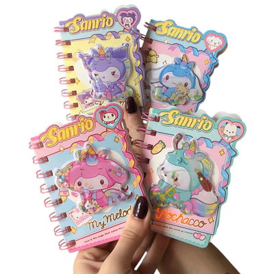 Mini cuaderno anotador con AGUA SANRIO 10x9cm