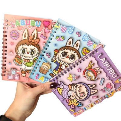 Mini cuaderno LABUBU con señaladores incluye stickers