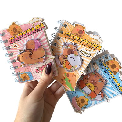 Mini cuaderno anotador con AGUA CAPIBARA 10x9cm