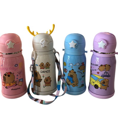 Botella infantil CUERNITOS térmica con sorbete CAPIBARA 500ml