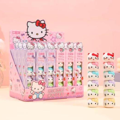 Resaltadores KITTY x6 colores
