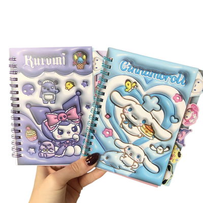 Mini cuaderno SANRIO con señaladores incluye stickers