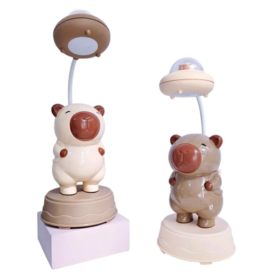 Lámpara infantil LED CAPIBARA OVNI recargable con sacapuntas (LED-83061)