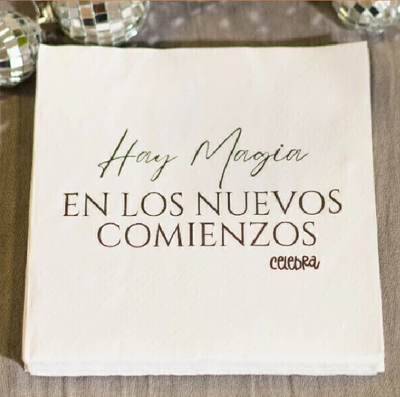 Servilleta "Hay magia EN LOS NUEVOS COMIENZOS" x25 unidades