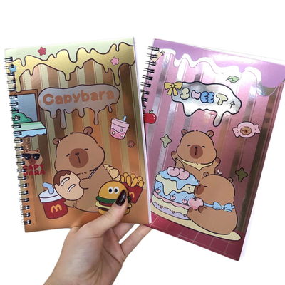 Cuaderno metalizado CAPIBARA 20x15cm
