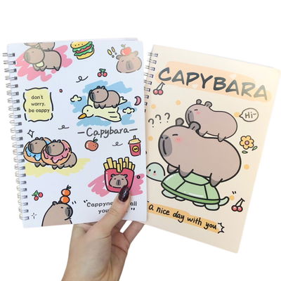 Cuaderno CAPIBARA hojas rayadas 20x15cm