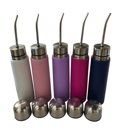 Termo mate listo 2 en 1 con bombilla de acero inoxidable frío/calor 500ml (MG-50XZD)