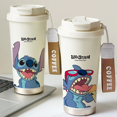 Vaso térmico STITCH de acero inoxidable con doble pico 500ml