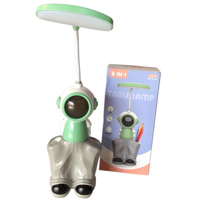 Lámpara LED recargable ASTRONAUTA con porta lápices y sacapuntas (HK28-7)