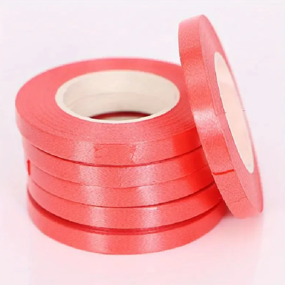 Cinta ribbon para globos ROJO 10mts. x1 unidad