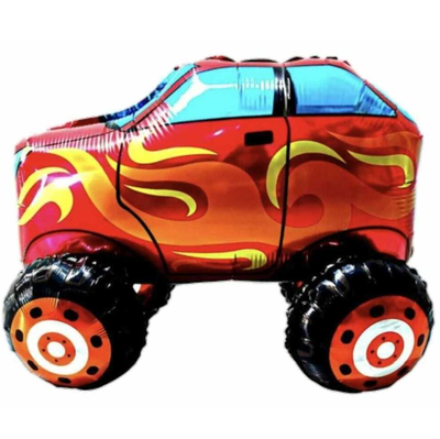 Globo auto 4D ROJO 63x55cm aprox.