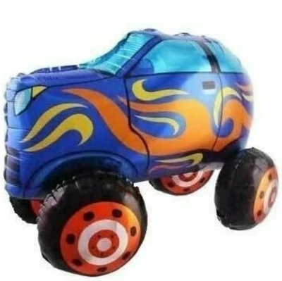 Globo auto 4D AZUL 63x55cm aprox.