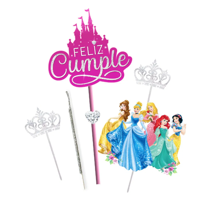Topper silueta PRINCESAS DISNEY