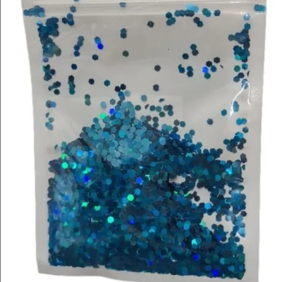 Confetti MINI CELESTE metalizado redondo 4mm de diámetro x15gr