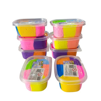Masa slime arcilla x6 colores en pote 8x5cm