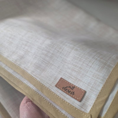 Mantel gabardina antimancha impermeable GRANDE CREMA 1,45mts x 2,60mts